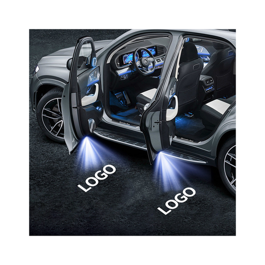 Custom Logo 2-Piece HD Projector Wireless Welcome Light Plastic Car Door Step Courtesy Lights for All Vehicles New Condition