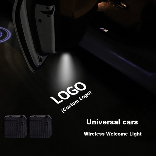 Custom Logo 2-Piece HD Projector Wireless Welcome Light Plastic Car Door Step Courtesy Lights for All Vehicles New Condition